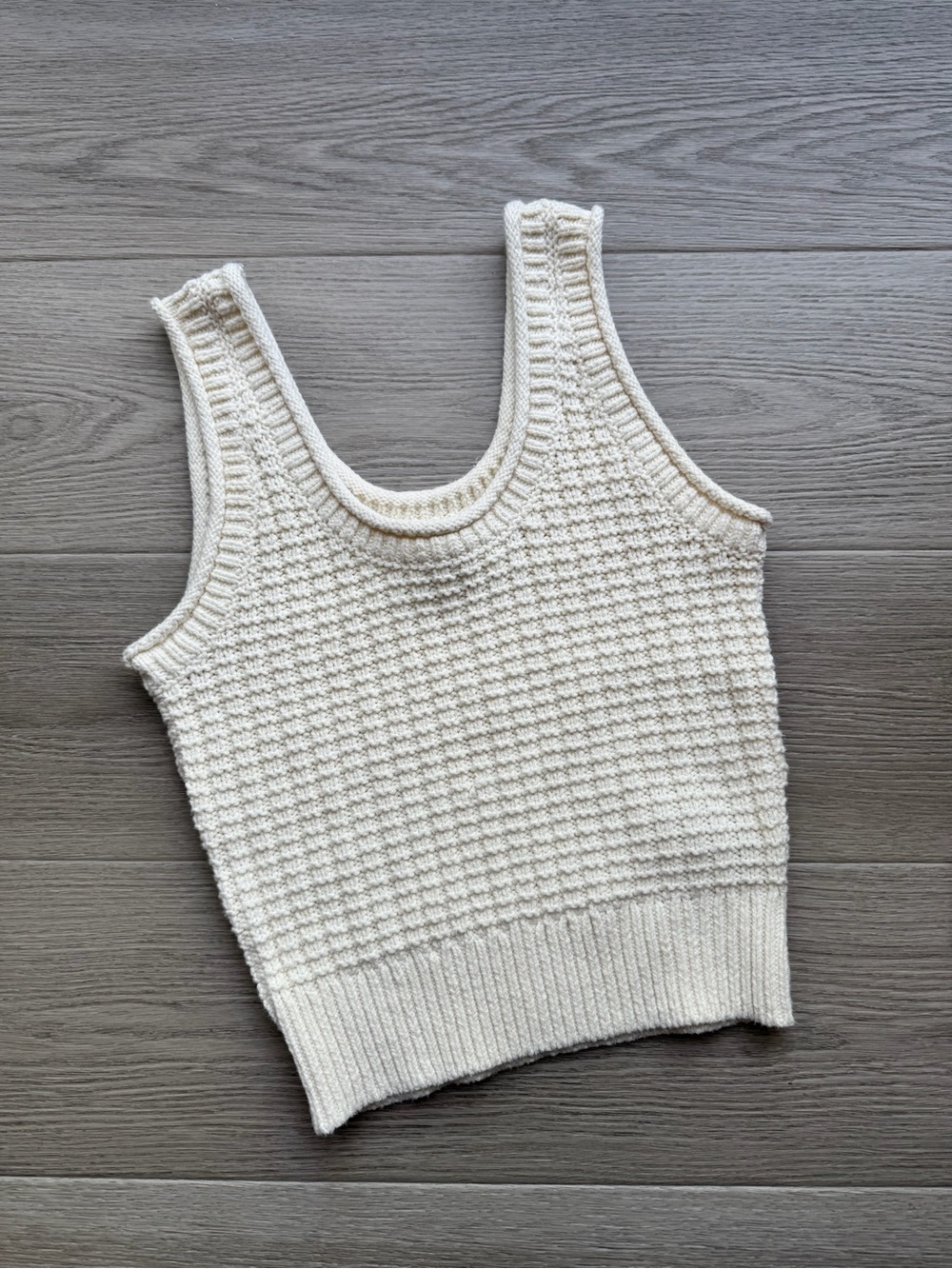 Madewell Cream Knit Tank Top